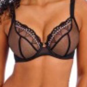 Freya Loveland Plunge Bra black 34H NWT